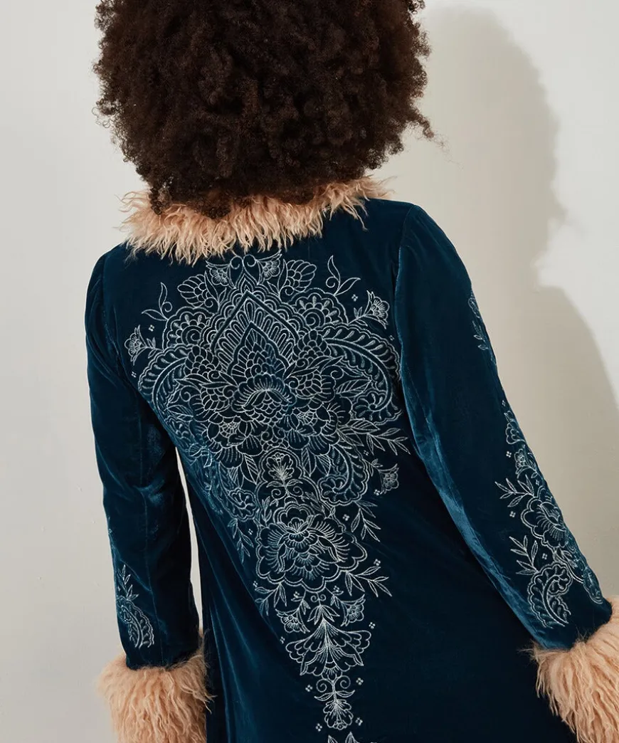 Boho Girl Embroidered Boutique Coat