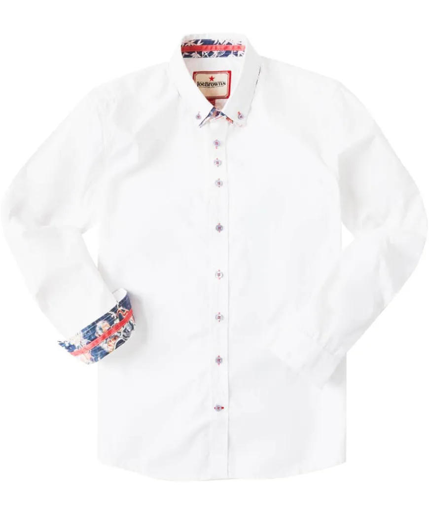 Delightful Double Collar Shirt