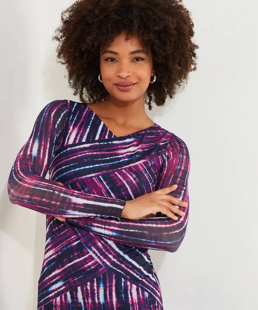 Elsa Printed Mesh Dress
