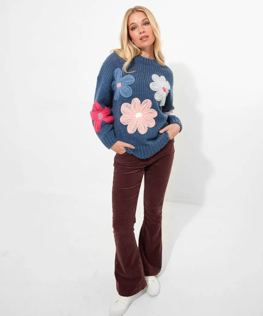 Fabulous Floral Applique Jumper