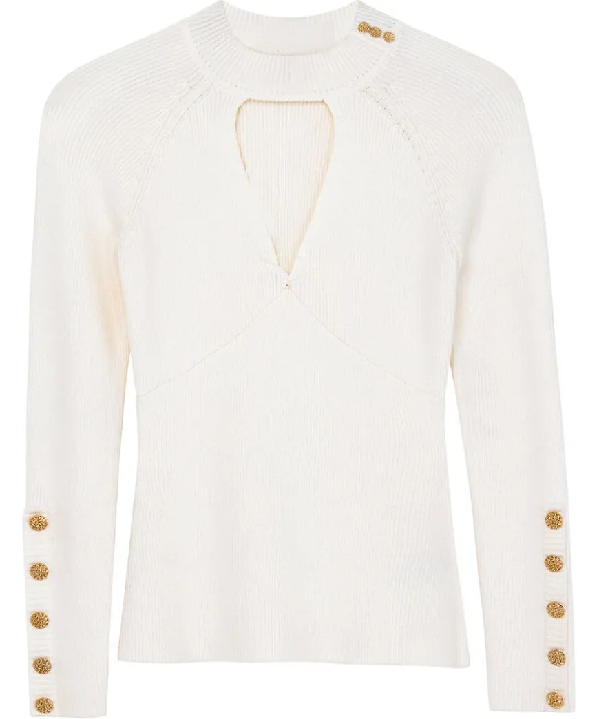 Feeling Fancy Keyhole Jumper