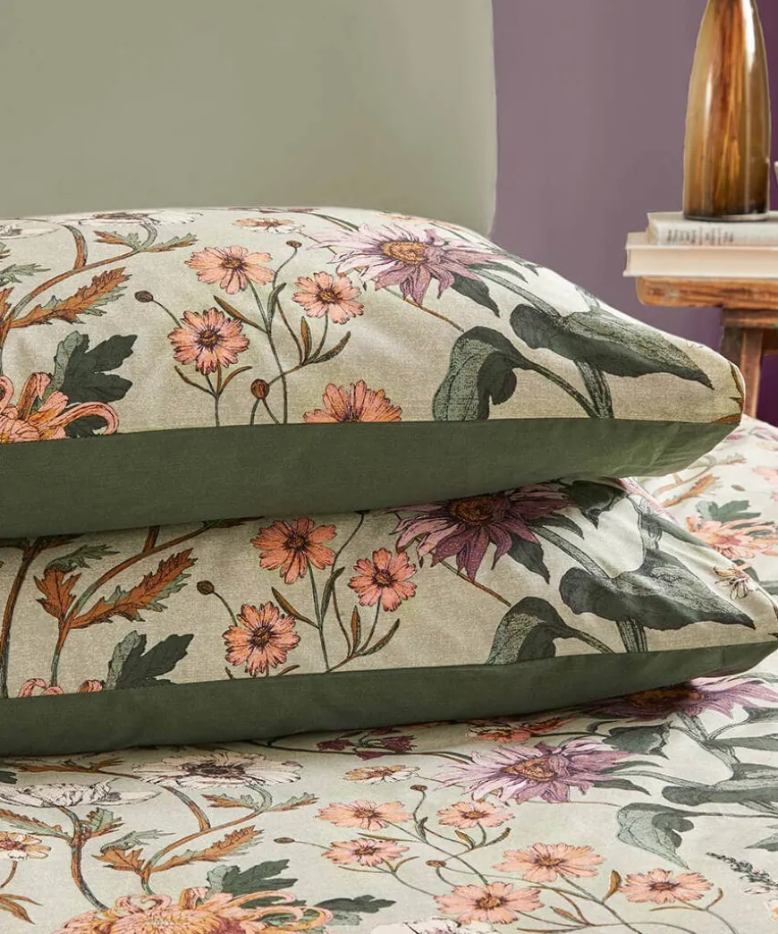 Floral Harmony Cotton Slub Duvet Set