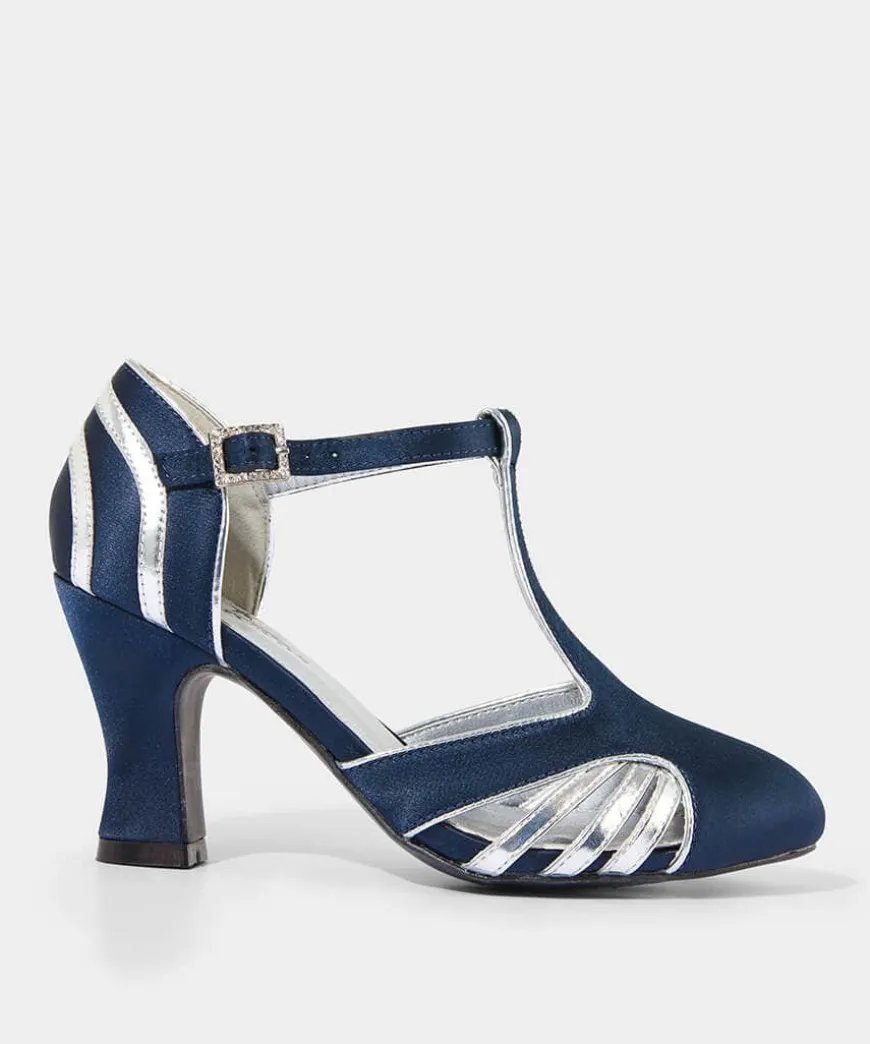 Gatsby Shimmer T Bar Shoes
