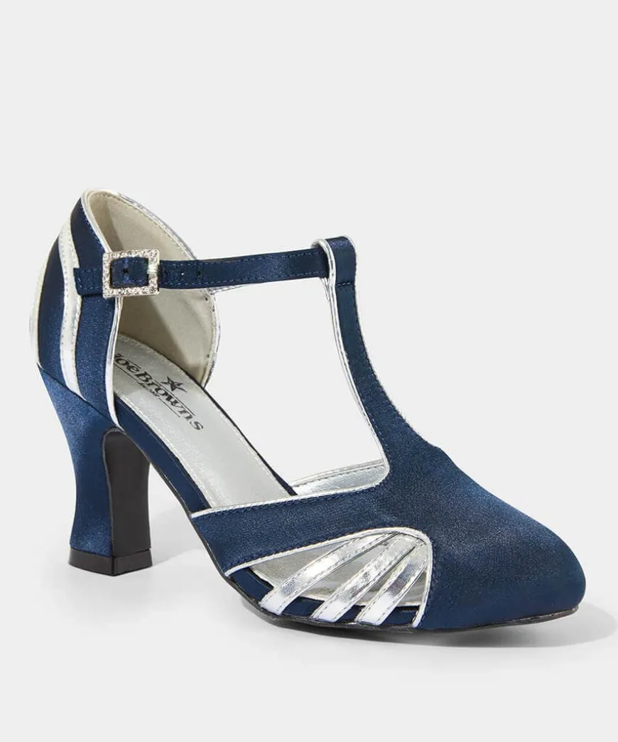 Gatsby Shimmer T Bar Shoes