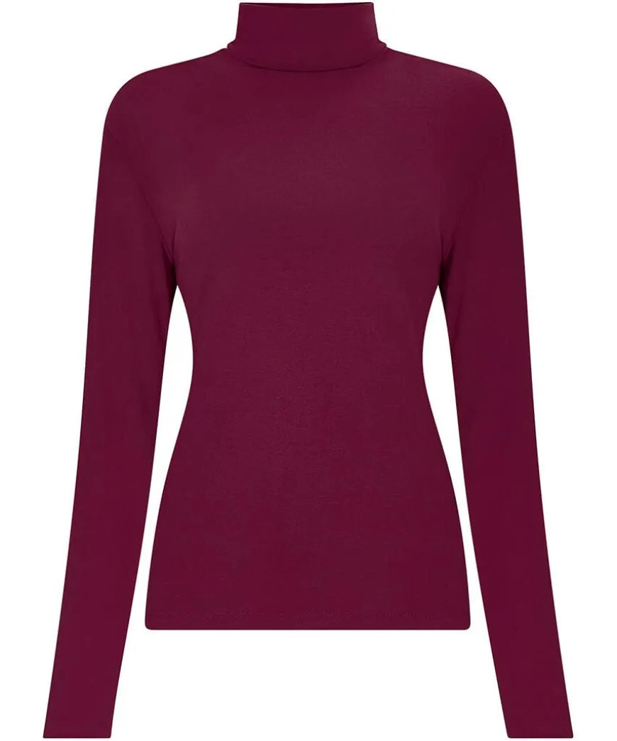 Jersey Roll Neck Top