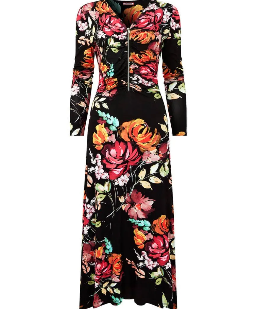 Lucy Zip Through Jersey Dress