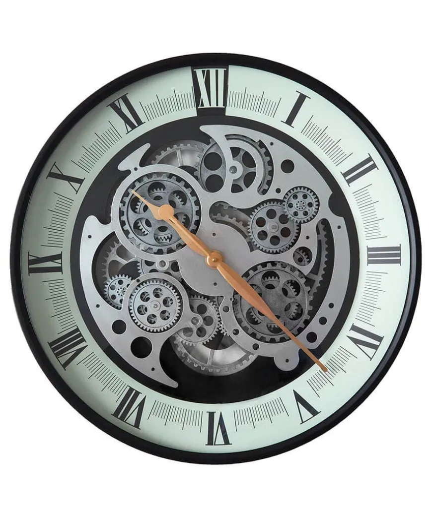Magnificent Moving Gears Clock Side Table