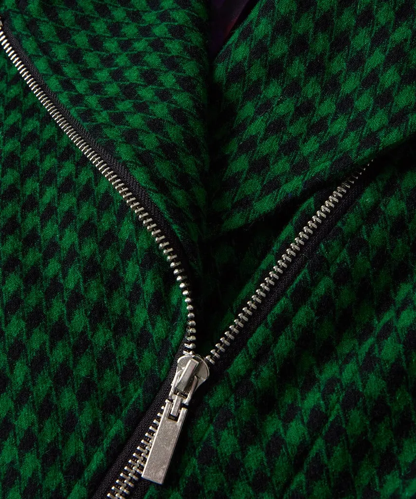 Meg Dogstooth Biker Jacket