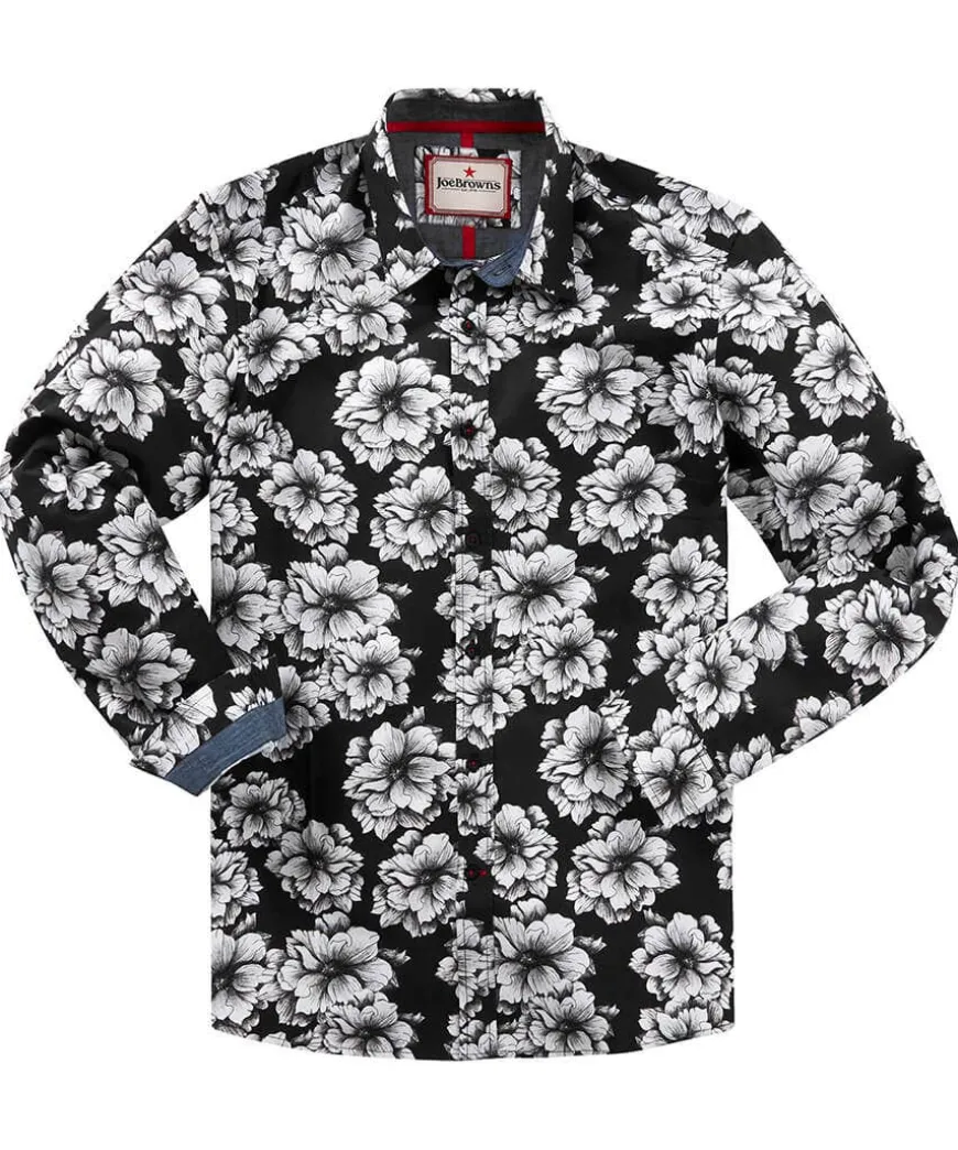 Monochrome Floral Shirt