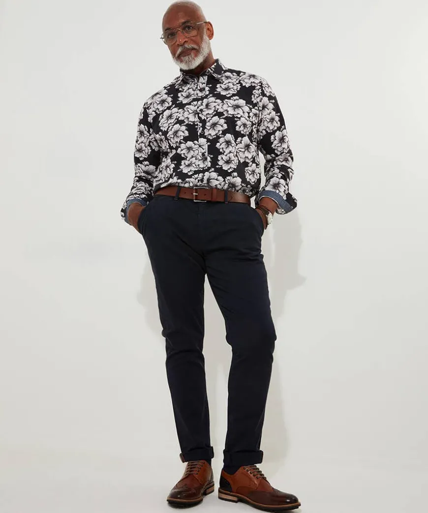 Monochrome Floral Shirt