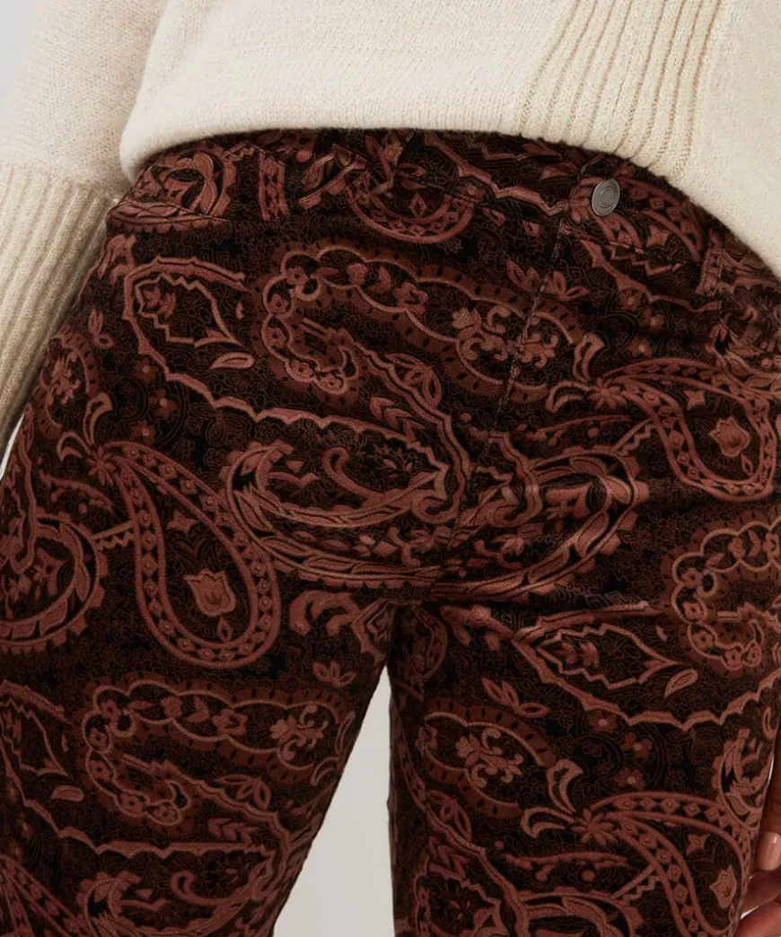 Perfectly Paisley Printed Moleskin Trousers