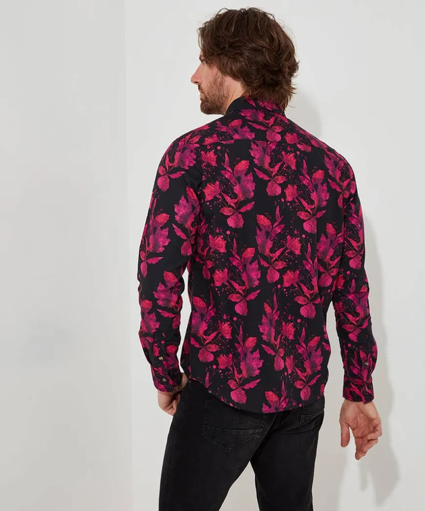 Pink Autumn Leaves Shirt