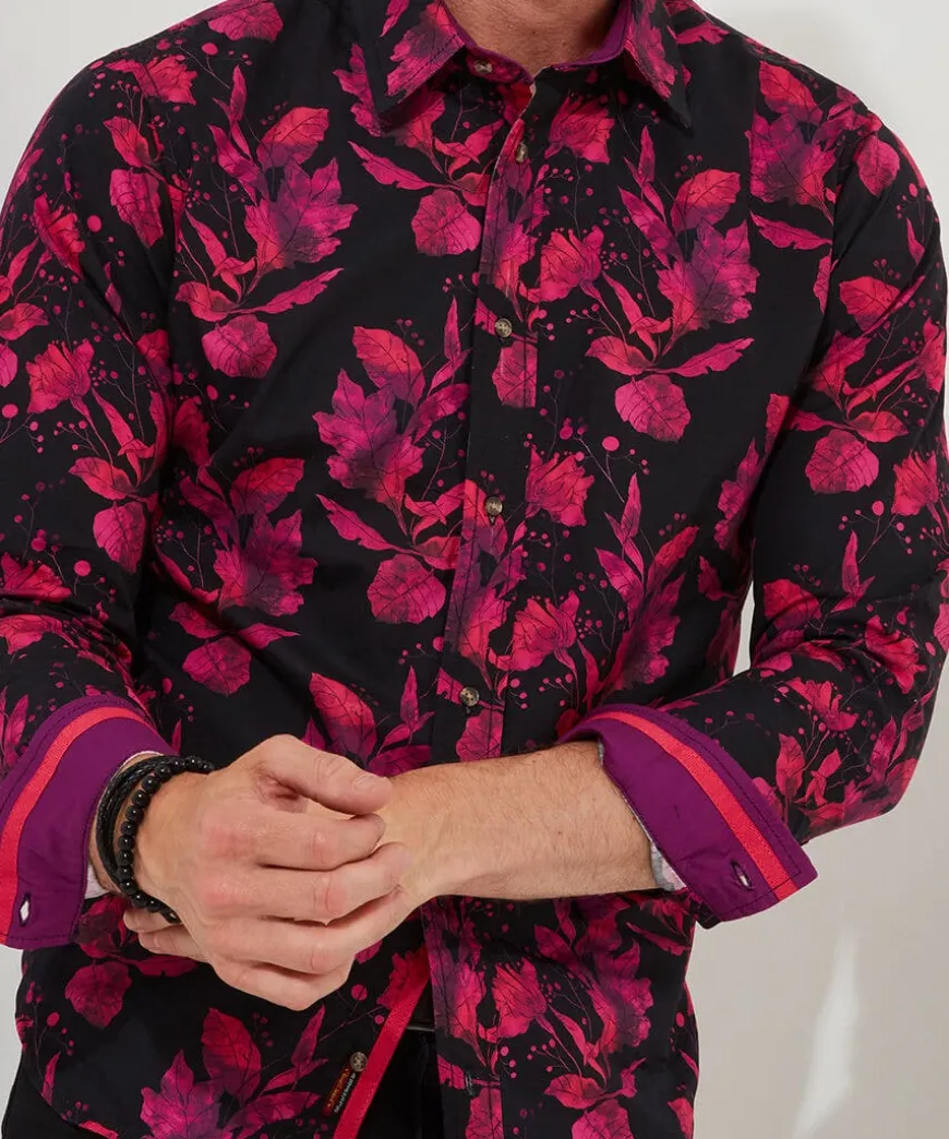Pink Autumn Leaves Shirt