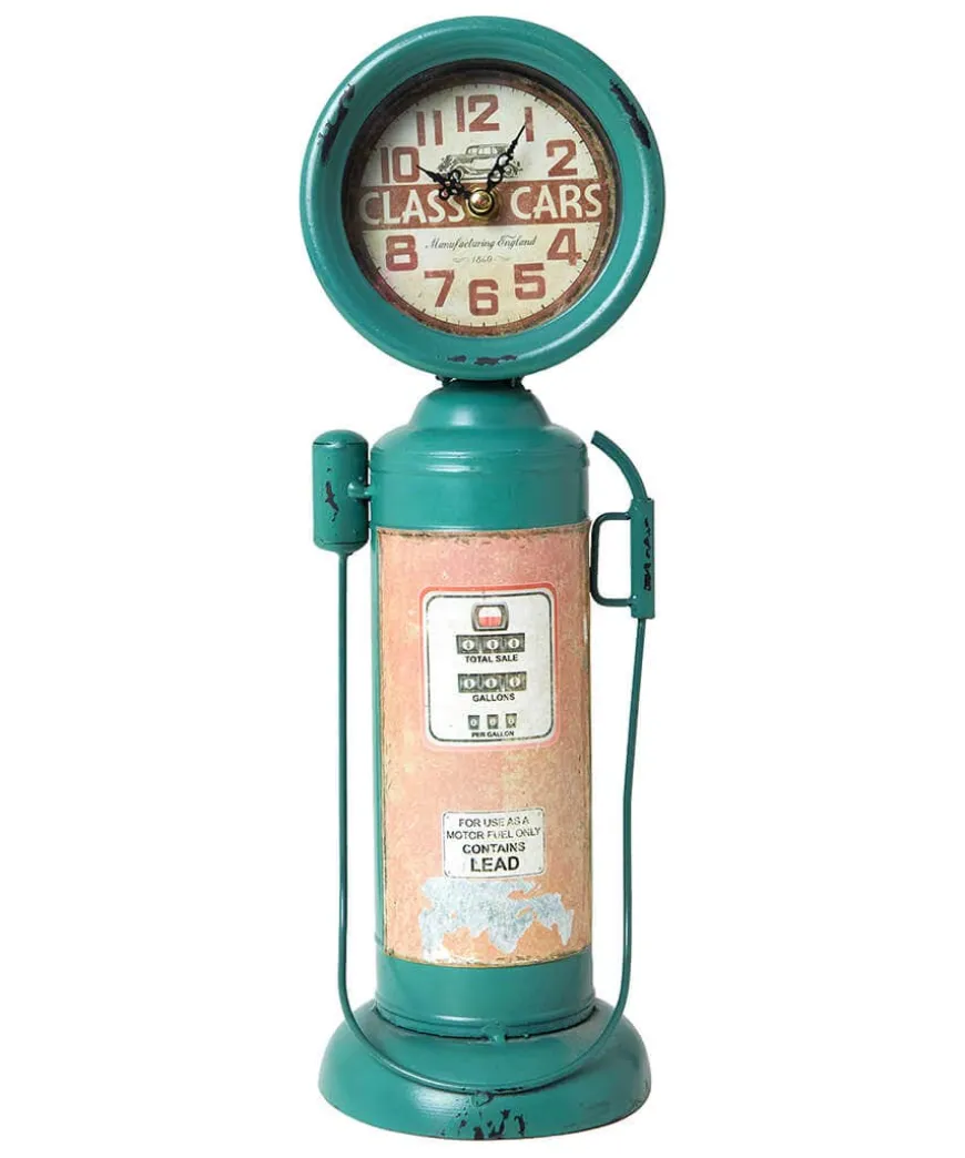 Retro Gas Pump Mantel Clock