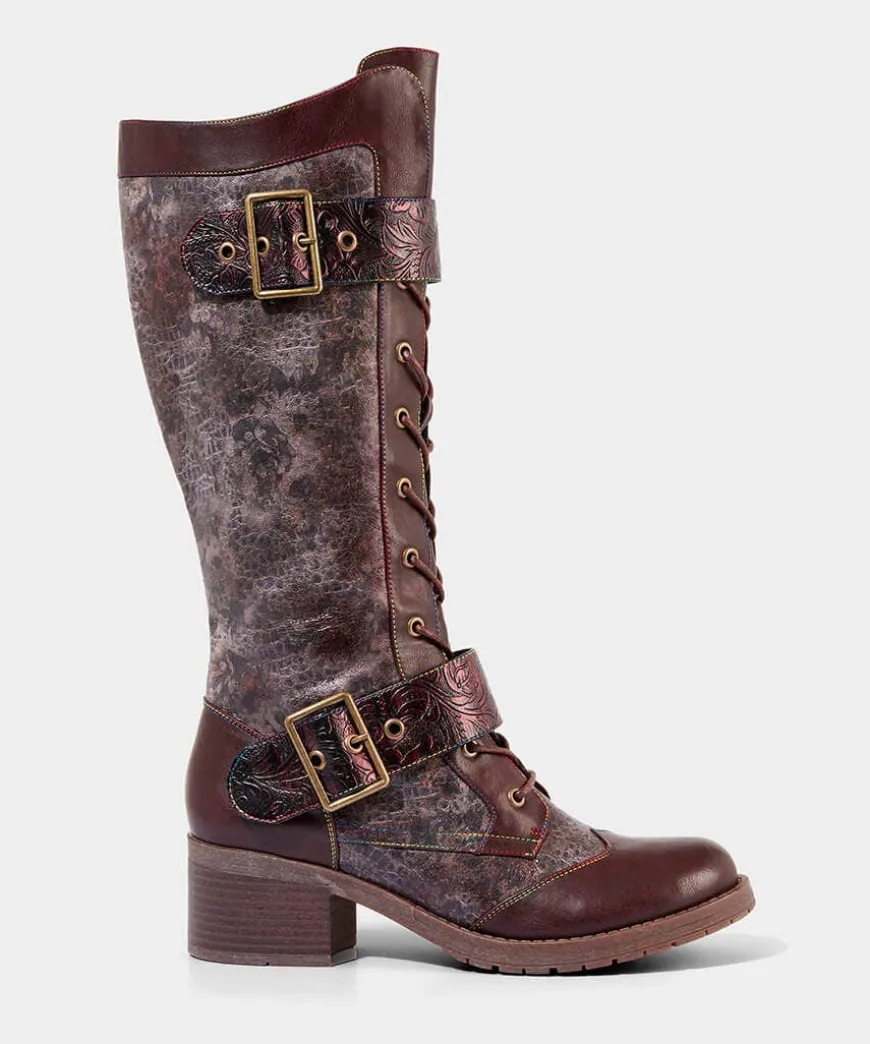 Robyn Tooled Strap Boots