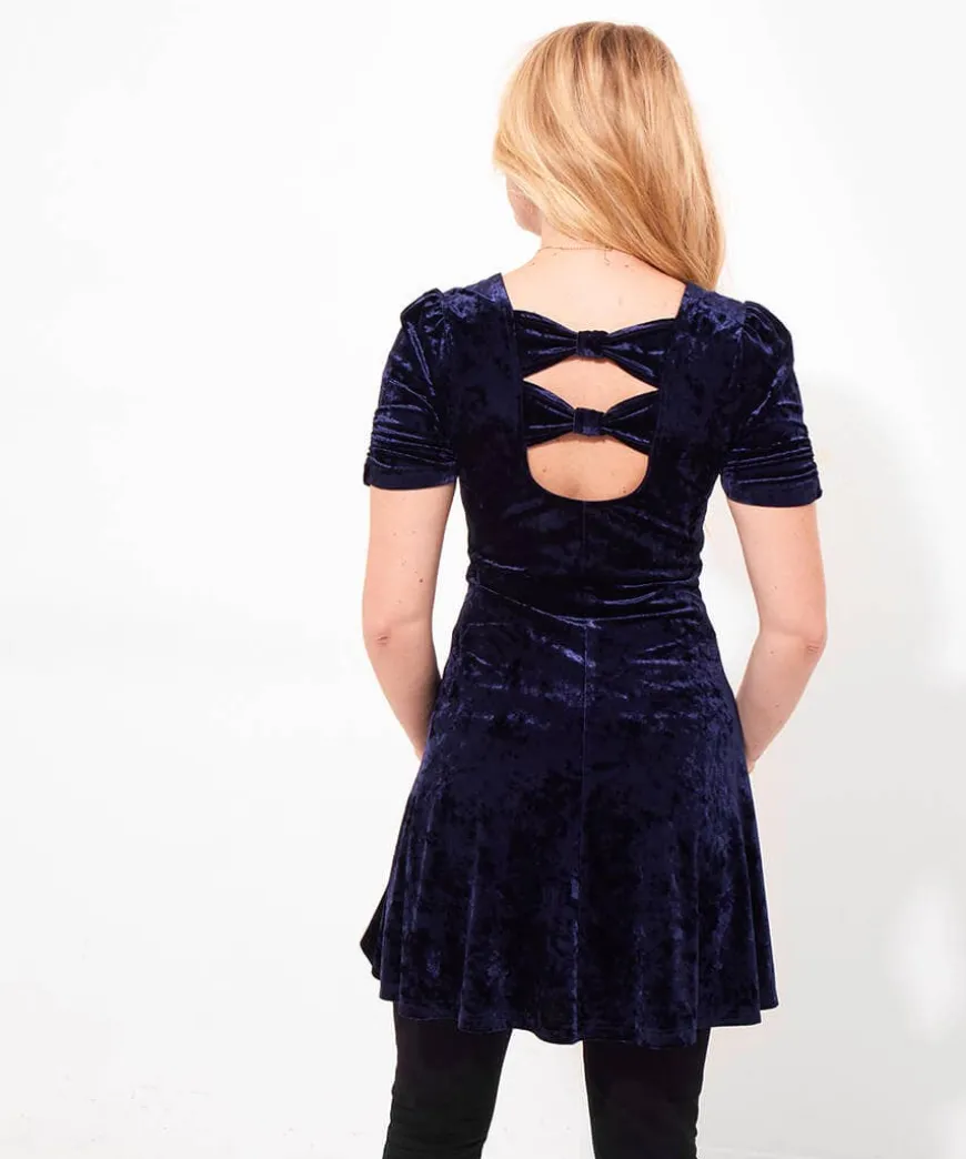 Simply Perfect Crushed Velour Tunic Dress