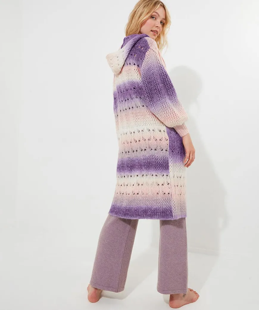 Sloe Joes Ombre Cosy Longline Cardigan