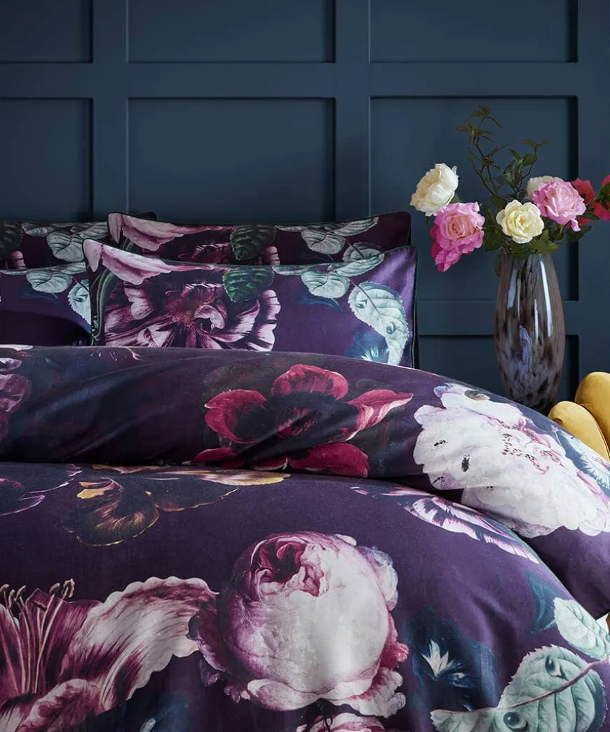 Violet Bloom 100% Cotton Duvet Set